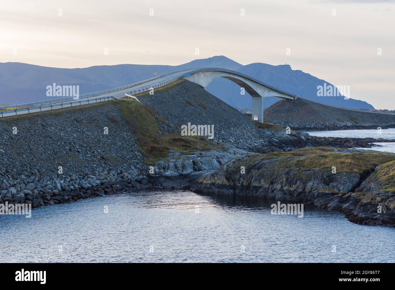 La rue de l'Atlantique en Norvège Banque D'Images