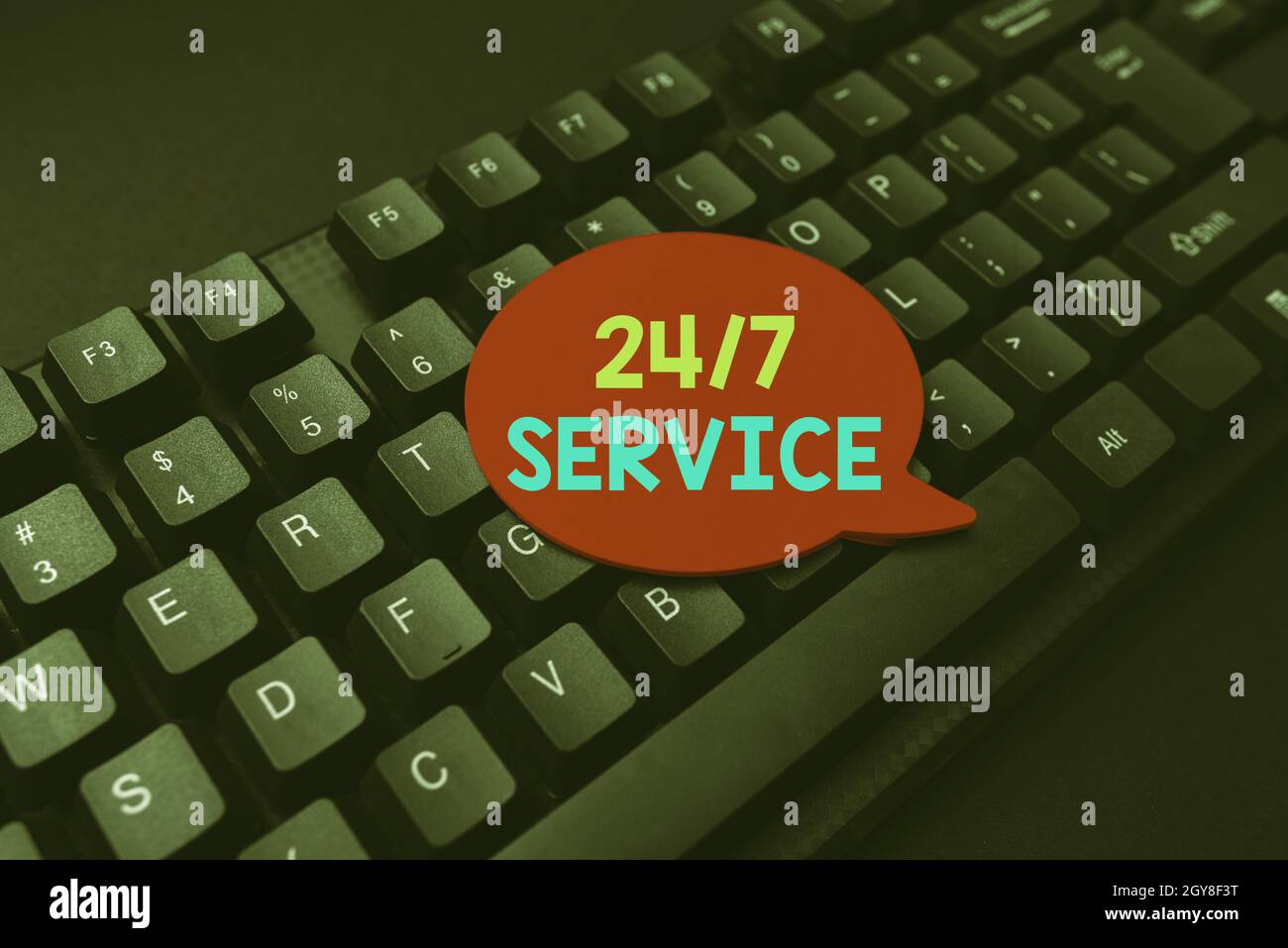 Inspiration montrant le signe 24 ou 7 Service, Internet concept fournissant une assistance qui est disponible tout le temps écrire en ligne recherche analyse de texte Banque D'Images