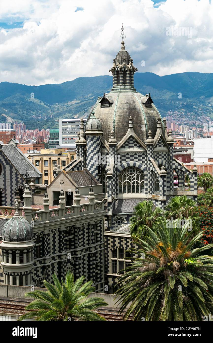 Medellin, Antioquia.Colombie - 06 octobre 2021.Palais de la culture Rafael Uribe Uribe, ancien palais du gouvernement d'Antioquia, est un p colombien Banque D'Images