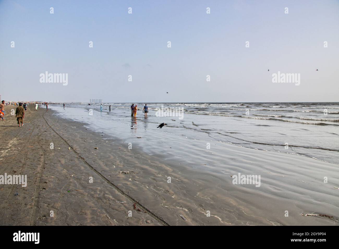 Style de vie à Clifton Beach à Karachi, Pakistan Banque D'Images