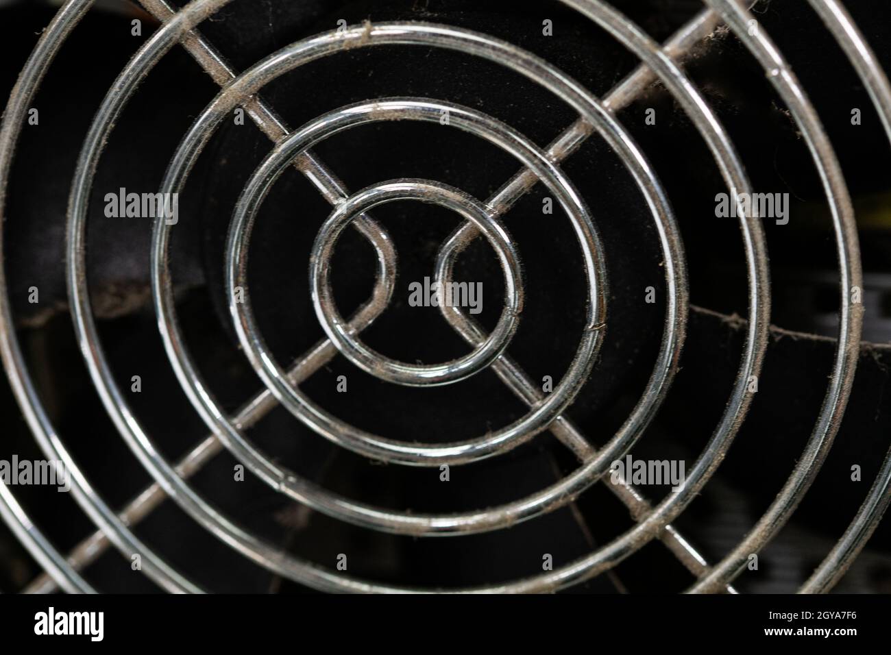 écran ventilateur d'un ventilateur d'alimentation de l'ordinateur Banque D'Images