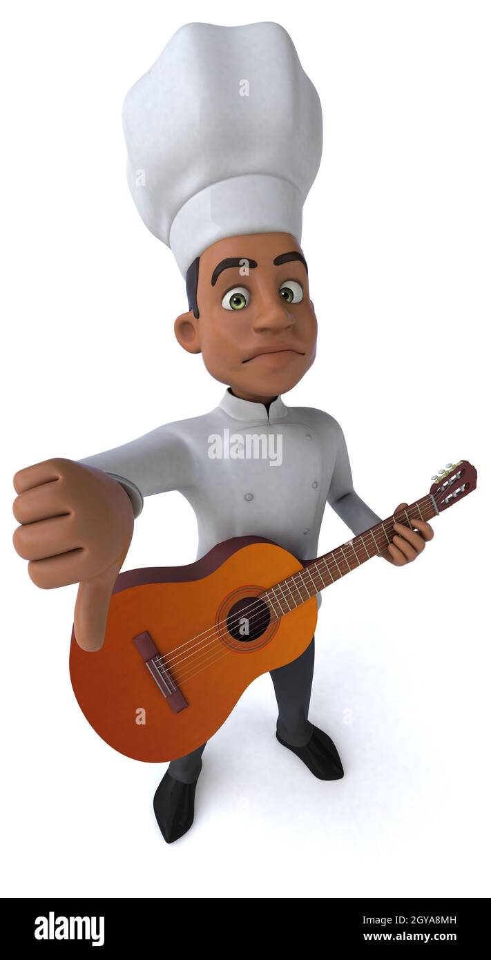 Fun chef - 3D Illustration Banque D'Images