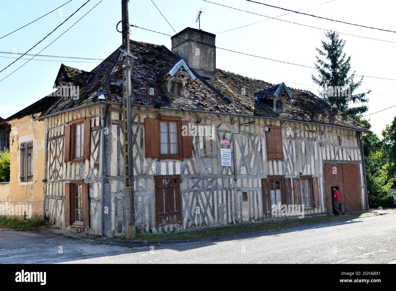 Lesmont dans le département de l'Aube dans le centre-nord de la France.propriété du xvie siècle Banque D'Images