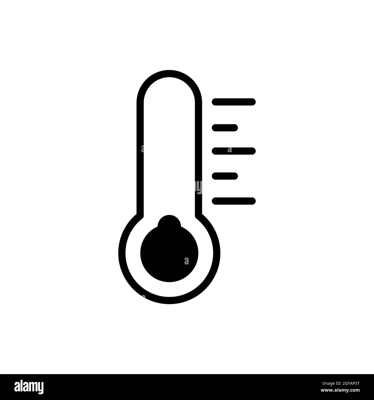 Icône de glyphe à vecteur froid du thermomètre. Signe de météorologie. Symbole graphique pour le site Web et les applications de voyage, de tourisme et de météo, design, logo, application, interface utilisateur Banque D'Images