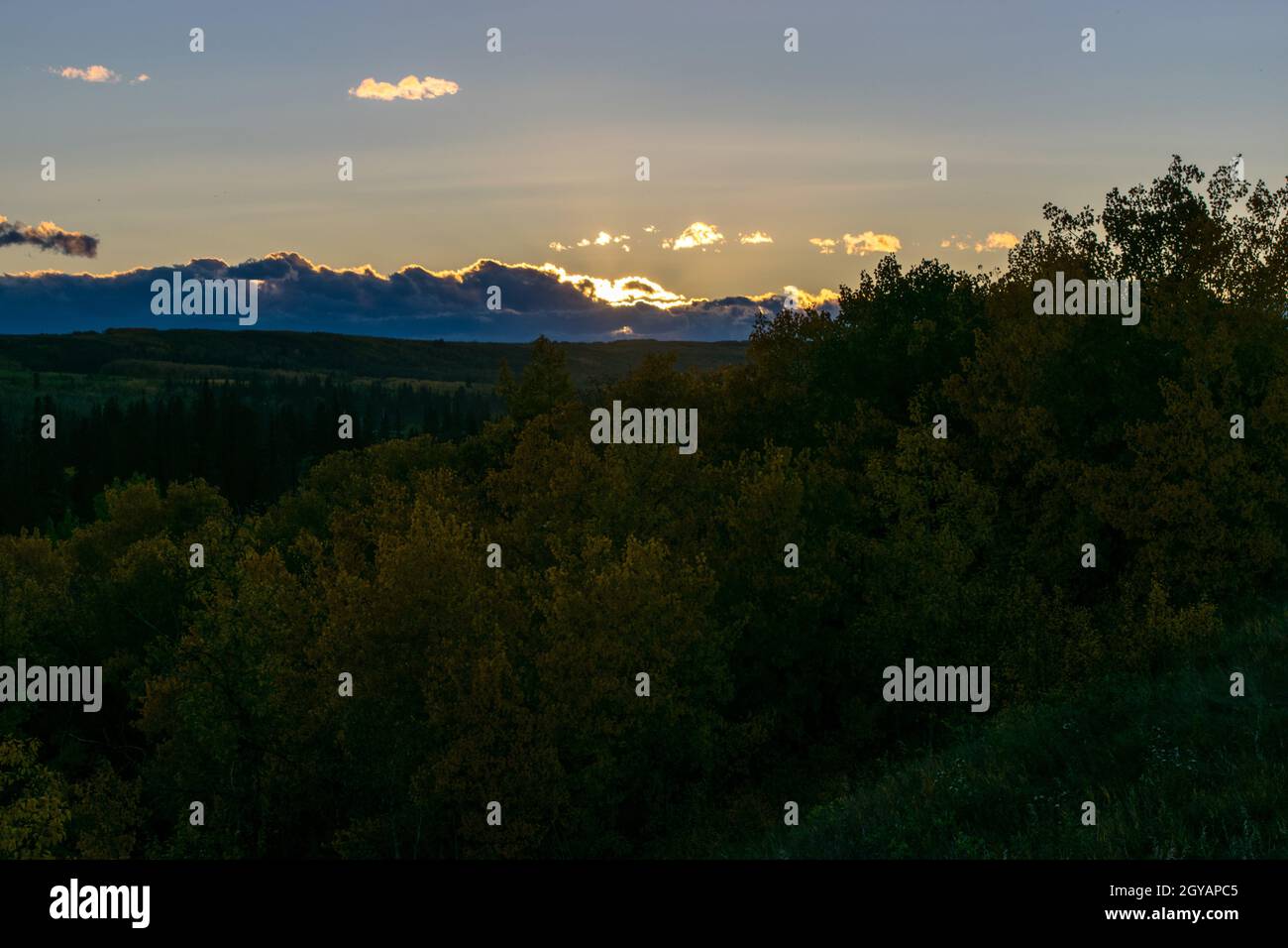 Ciel coucher de soleil Banque D'Images