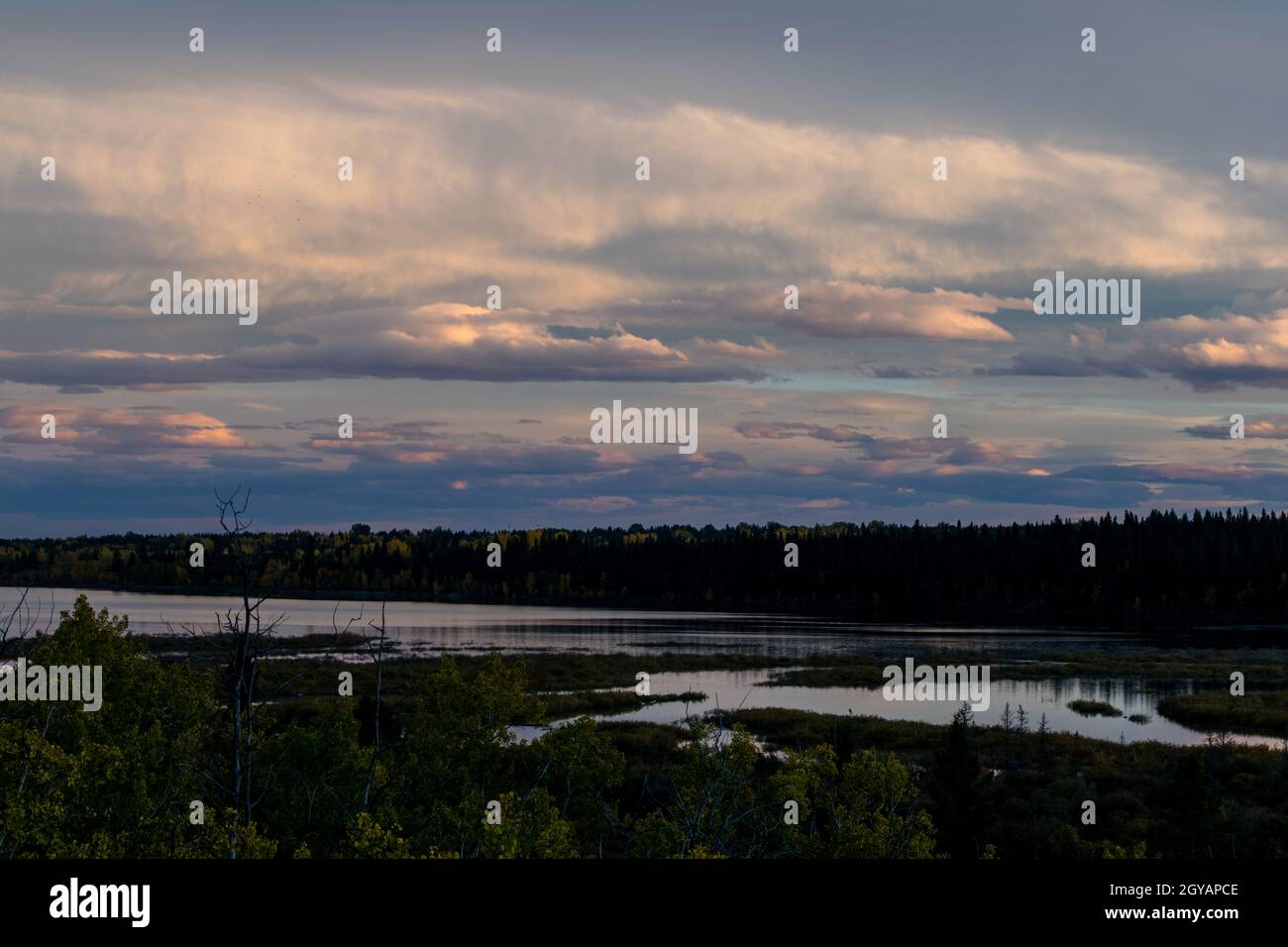 Ciel coucher de soleil Banque D'Images