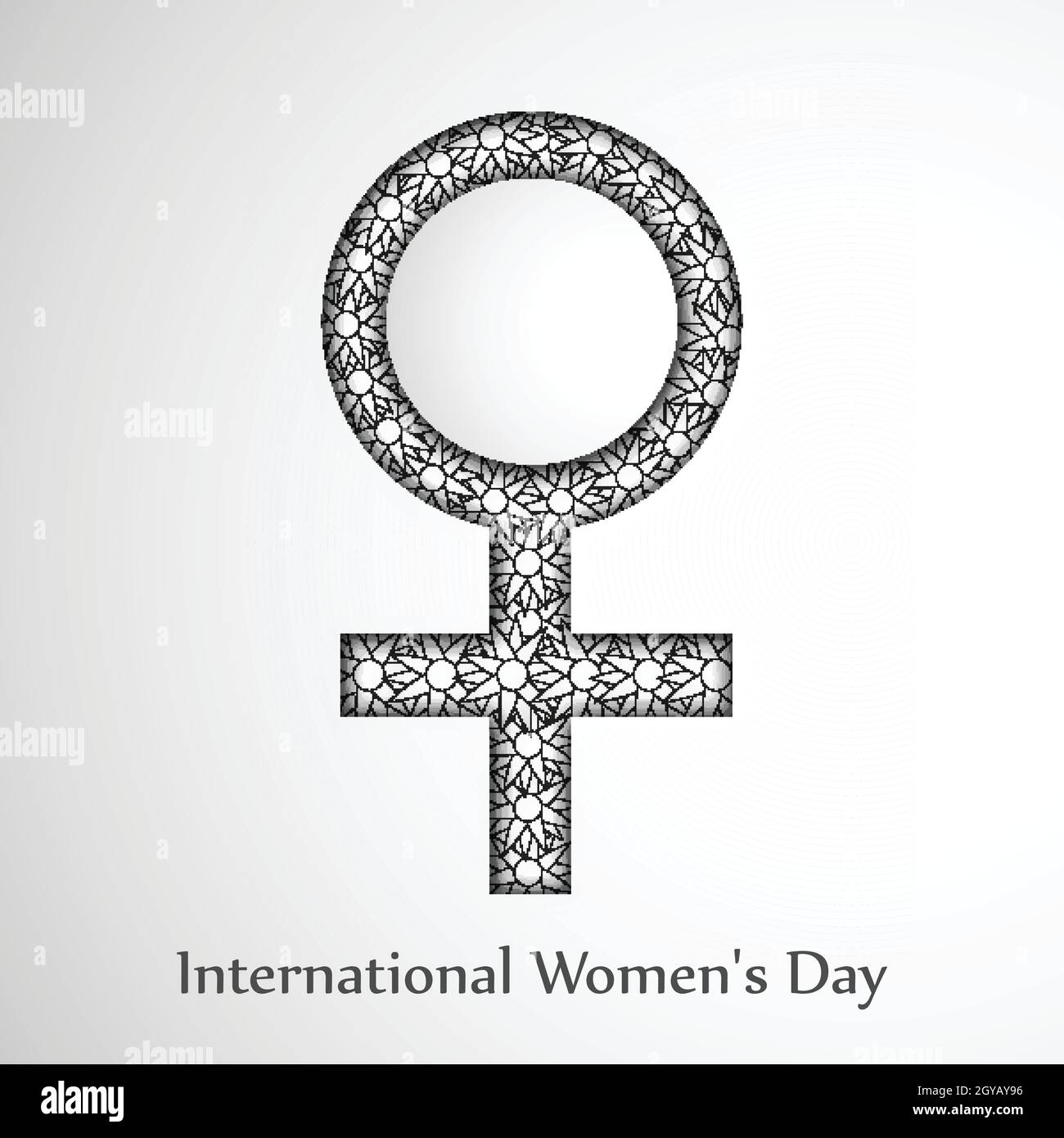 Contexte de la Journée internationale des femmes Illustration de Vecteur