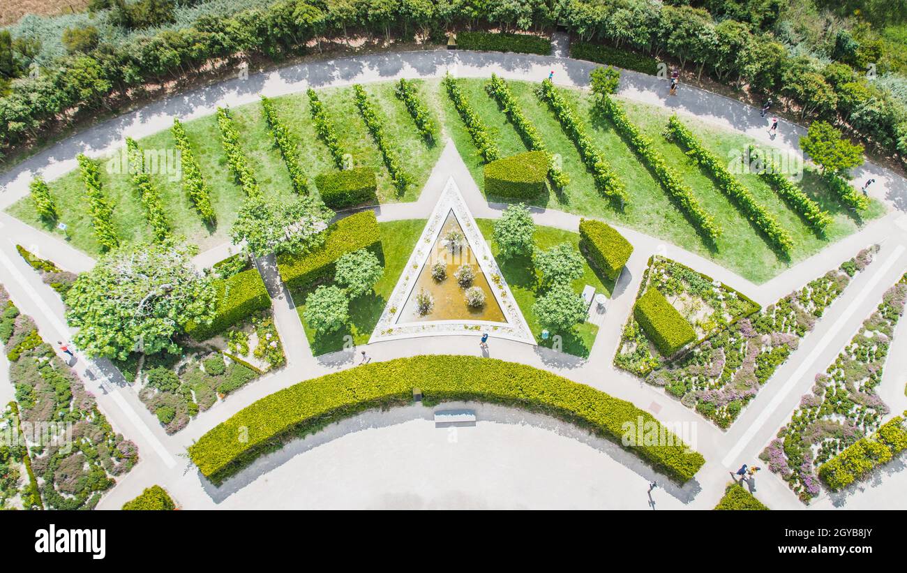 Jardin du phare de Chassiron sur l'île d'Oléron en France Banque D'Images