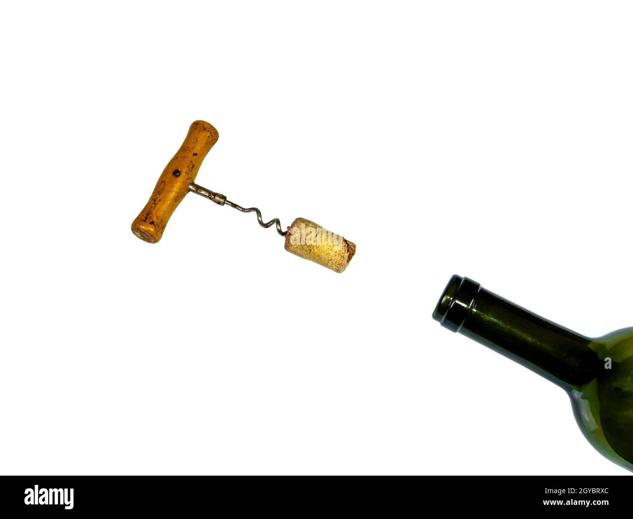 Tirebouchon pour ouvrir les bouchons de bouteilles de vin. Tirebouchon pour l