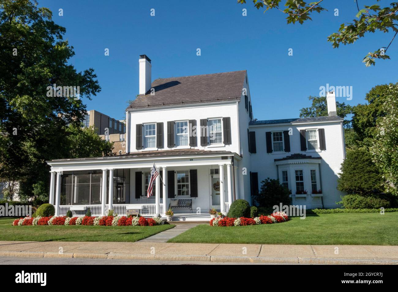 Comandant's Quarters, Académie militaire des États-Unis à West point, NY Banque D'Images
