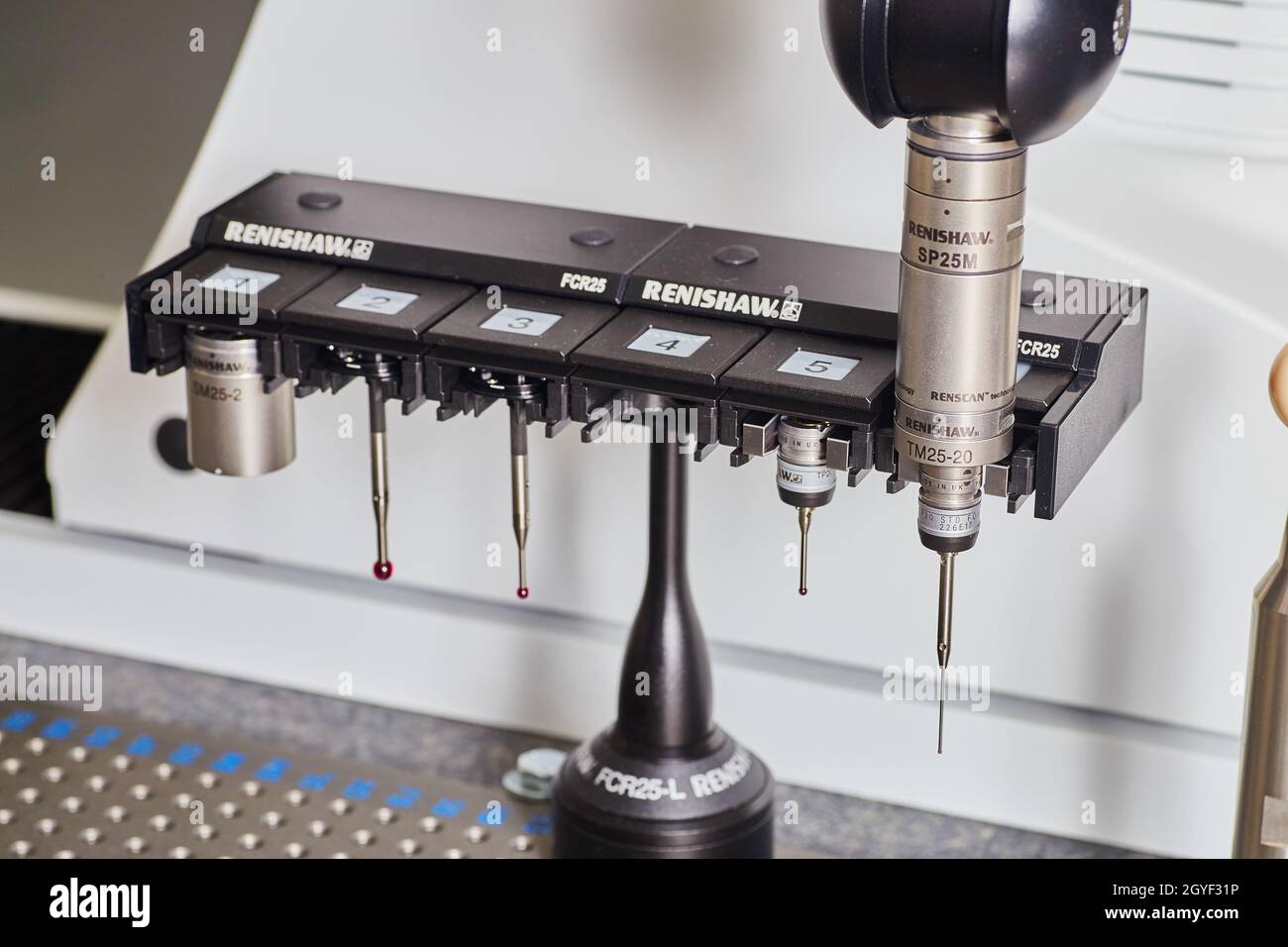 CMM programmation de l'équipement de lecture avancé par Renishaw Banque D'Images