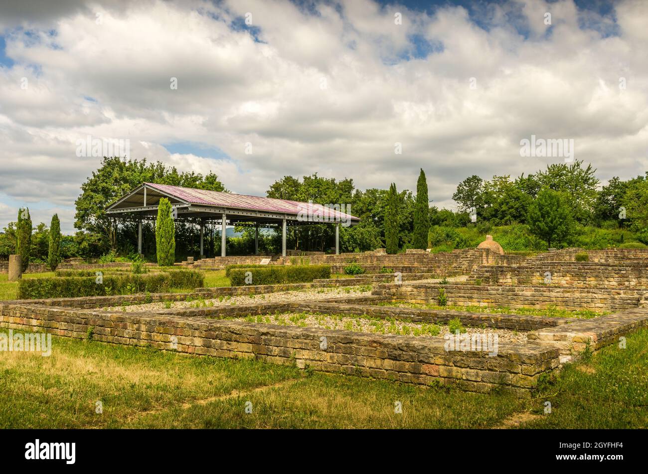 Villa Rustica, Wachenheim, Rhénanie-Palatinat, Allemagne Banque D'Images