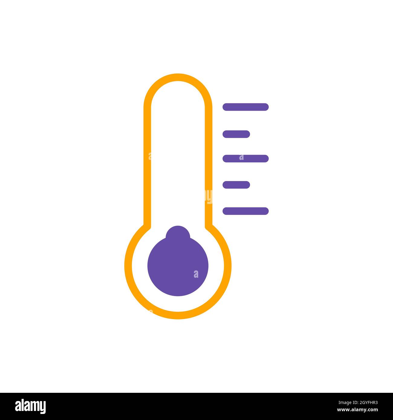 Icône de glyphe à vecteur froid du thermomètre. Signe de météorologie. Symbole graphique pour le site Web et les applications de voyage, de tourisme et de météo, design, logo, application, interface utilisateur Banque D'Images