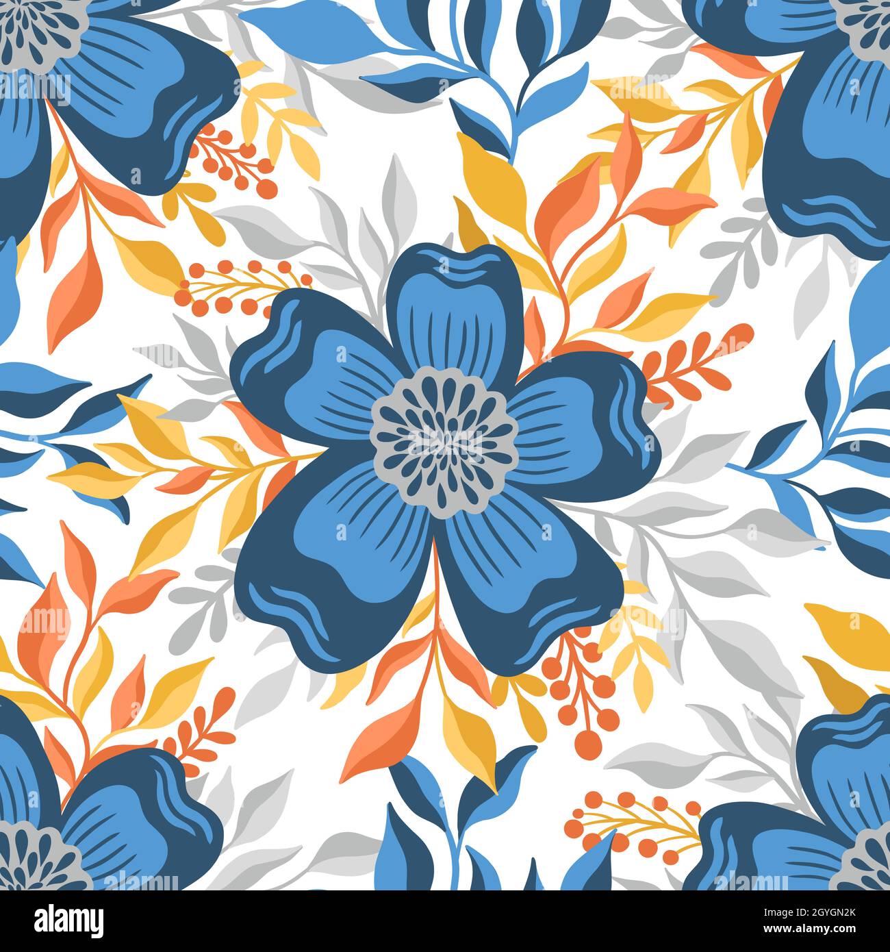 Motif fleuri sans couture.élégant motif floral.imprimé botanique. Imprimé mode. Illustration de Vecteur