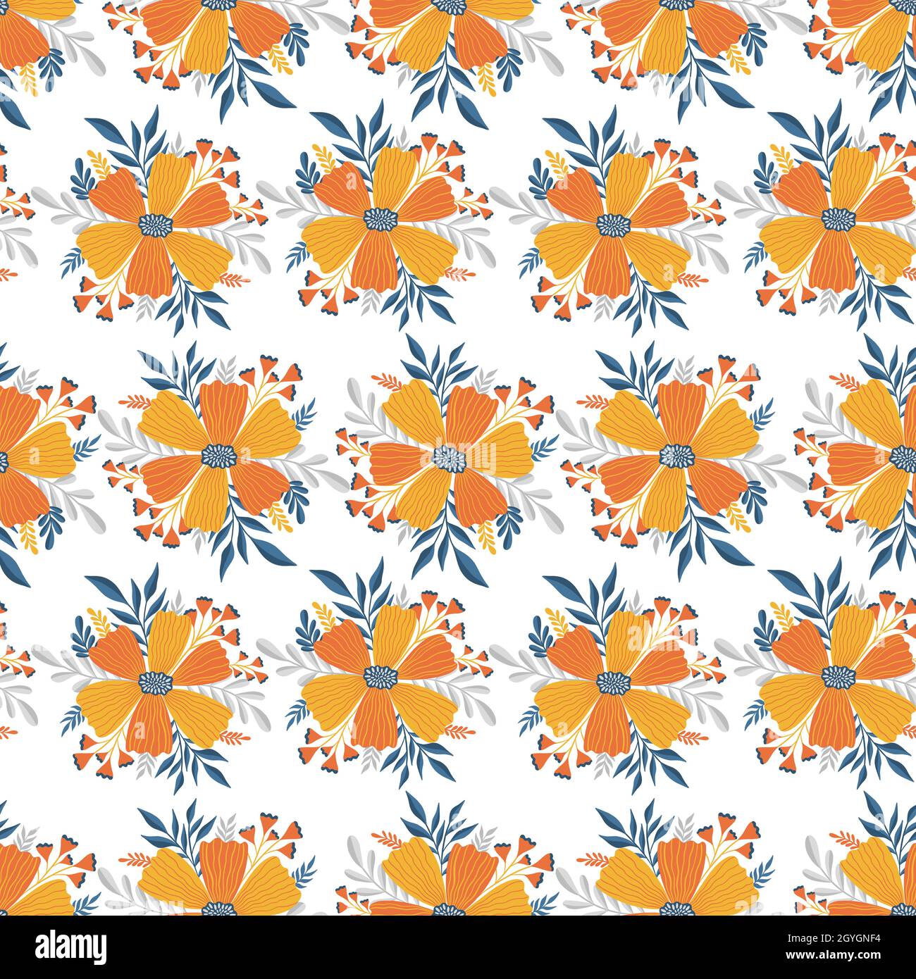 Motif fleuri sans couture.élégant motif floral.imprimé botanique. Imprimé mode. Illustration de Vecteur