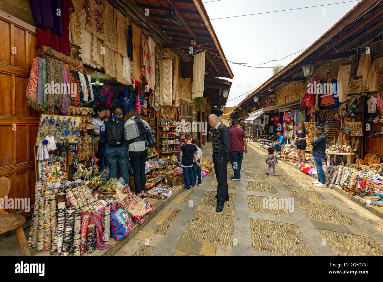 LIBAN, MONT LIBAN, JBEIL, VIEUX SOUK DE BYBLOS Banque D'Images