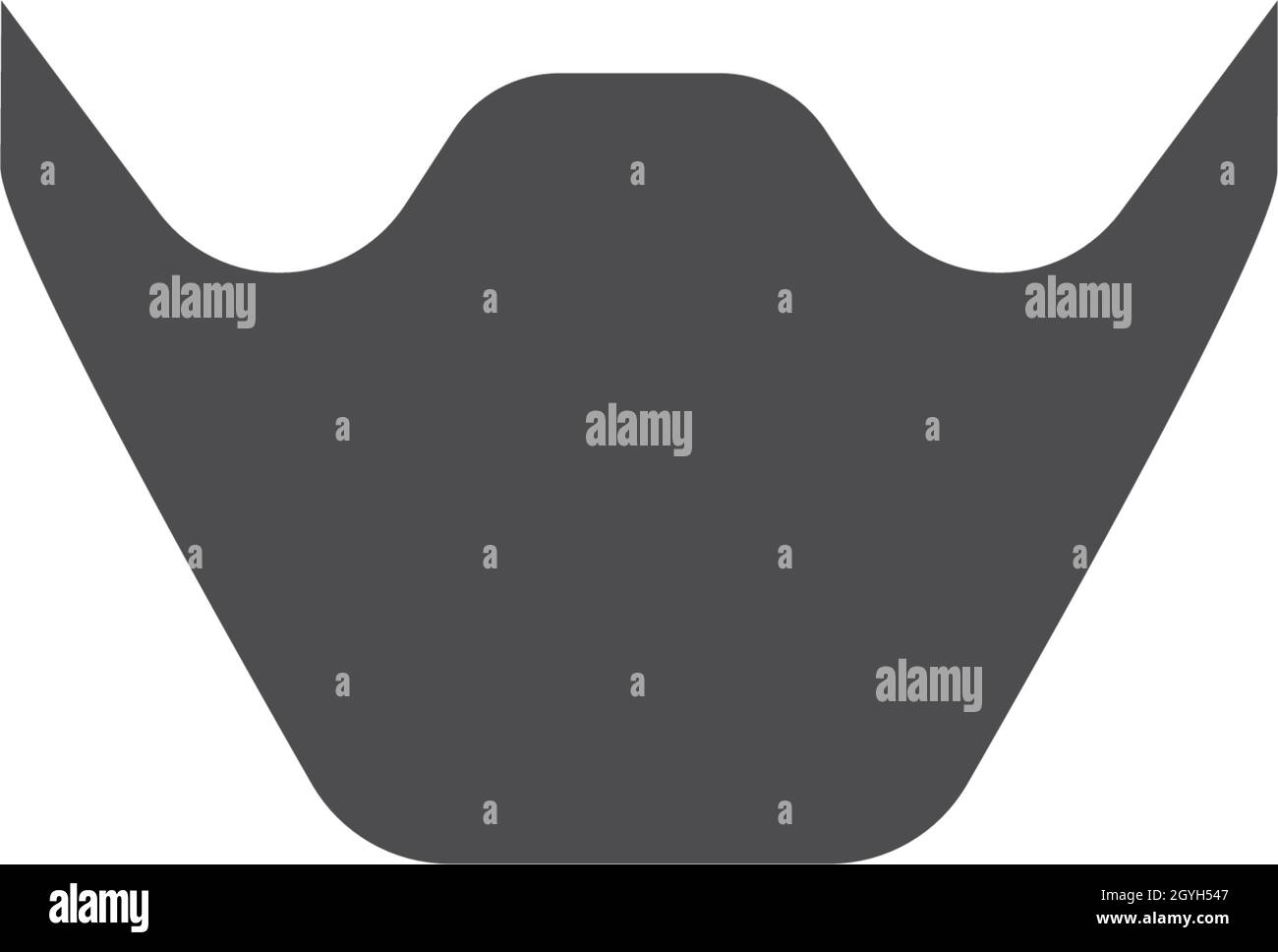 Modèle vectoriel de logo moustache Illustration de Vecteur