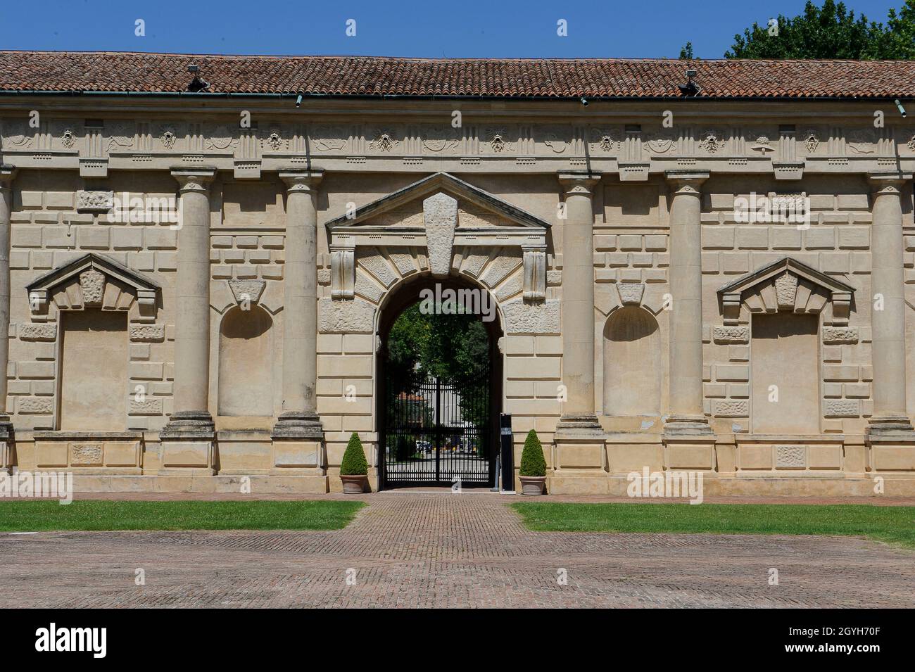 Europe, Italie, Lombardie, Palazzo te construit en 1525 à Mantoue, Banque D'Images