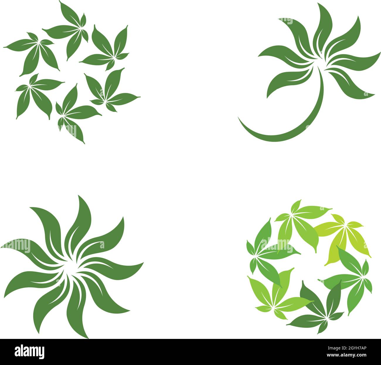 Modèle de feuille d'arbre Eco Illustration de Vecteur Modèle de feuille d'arbre Eco Illustration de Vecteur