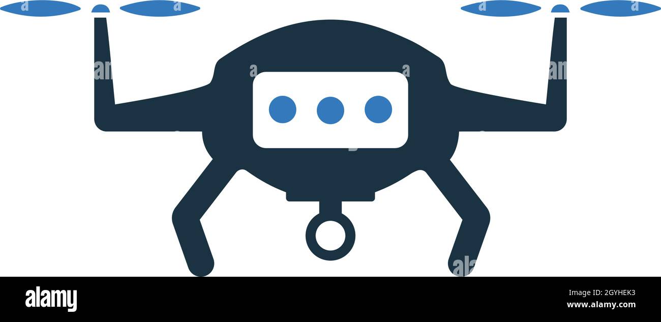 Air, drone, icône de technologie intelligente - utilisation à des fins commerciales, médias d'impression, Web ou tout type de projets de conception.Fichier EPS vectoriel. Illustration de Vecteur