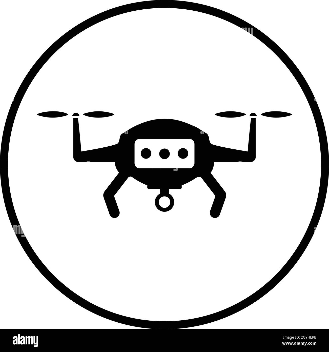 Air, drone, icône de technologie intelligente - utilisation à des fins commerciales, médias d'impression, Web ou tout type de projets de conception.Fichier EPS vectoriel. Illustration de Vecteur