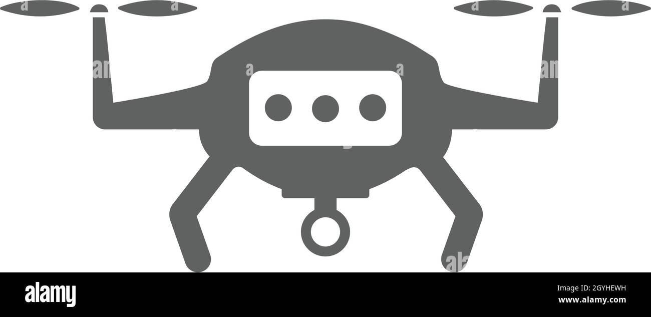 Air, drone, icône de technologie intelligente - utilisation à des fins commerciales, médias d'impression, Web ou tout type de projets de conception.Fichier EPS vectoriel. Illustration de Vecteur