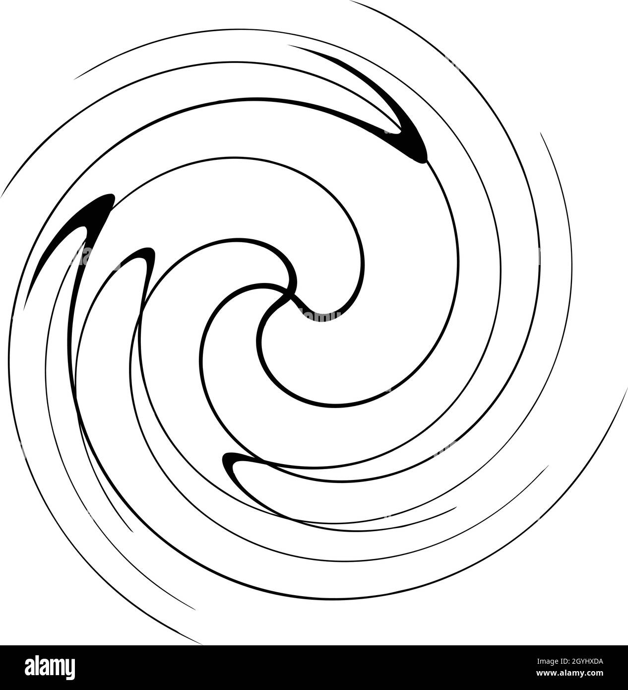 Spirale, tourbillon, tourbillon, élément de volute.Bain bouillonnant, effet  tourbillon.Lignes circulaires et radiales avec rotation - illustrations  vectorielles de stock, graphiques clip-art Image Vectorielle Stock - Alamy