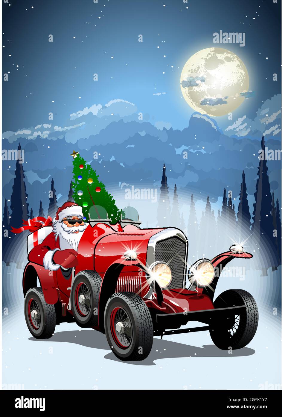 Carte de Noël à motif vectoriel.Format EPS-10 disponible, séparé par des groupes et des calques, pour un montage facile Illustration de Vecteur