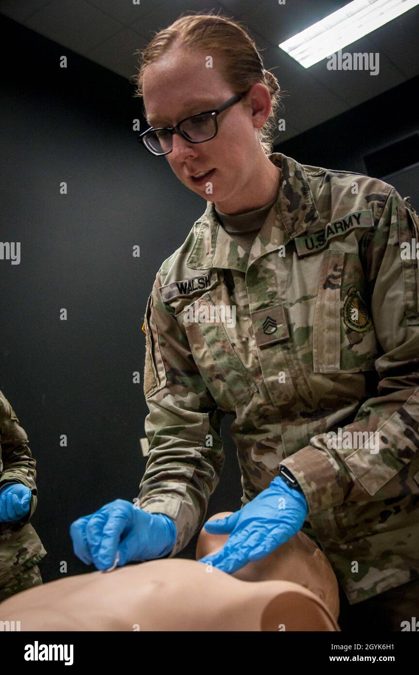 NIANTIC, Connecticut Sgt.Lindsay Walsh, affecté au bataillon de
