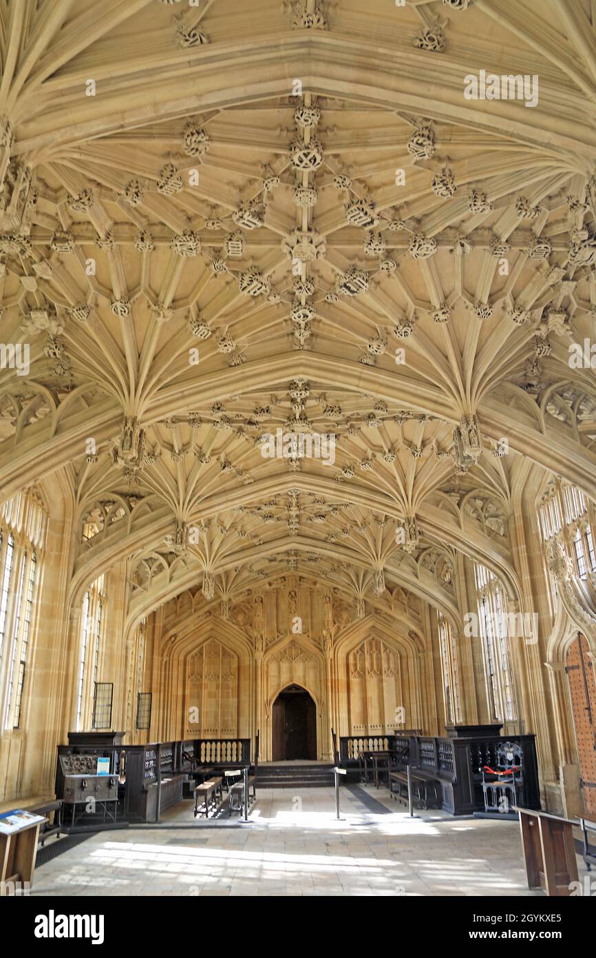 Divinity School, Old Bodleian Library, Oxford Banque D'Images