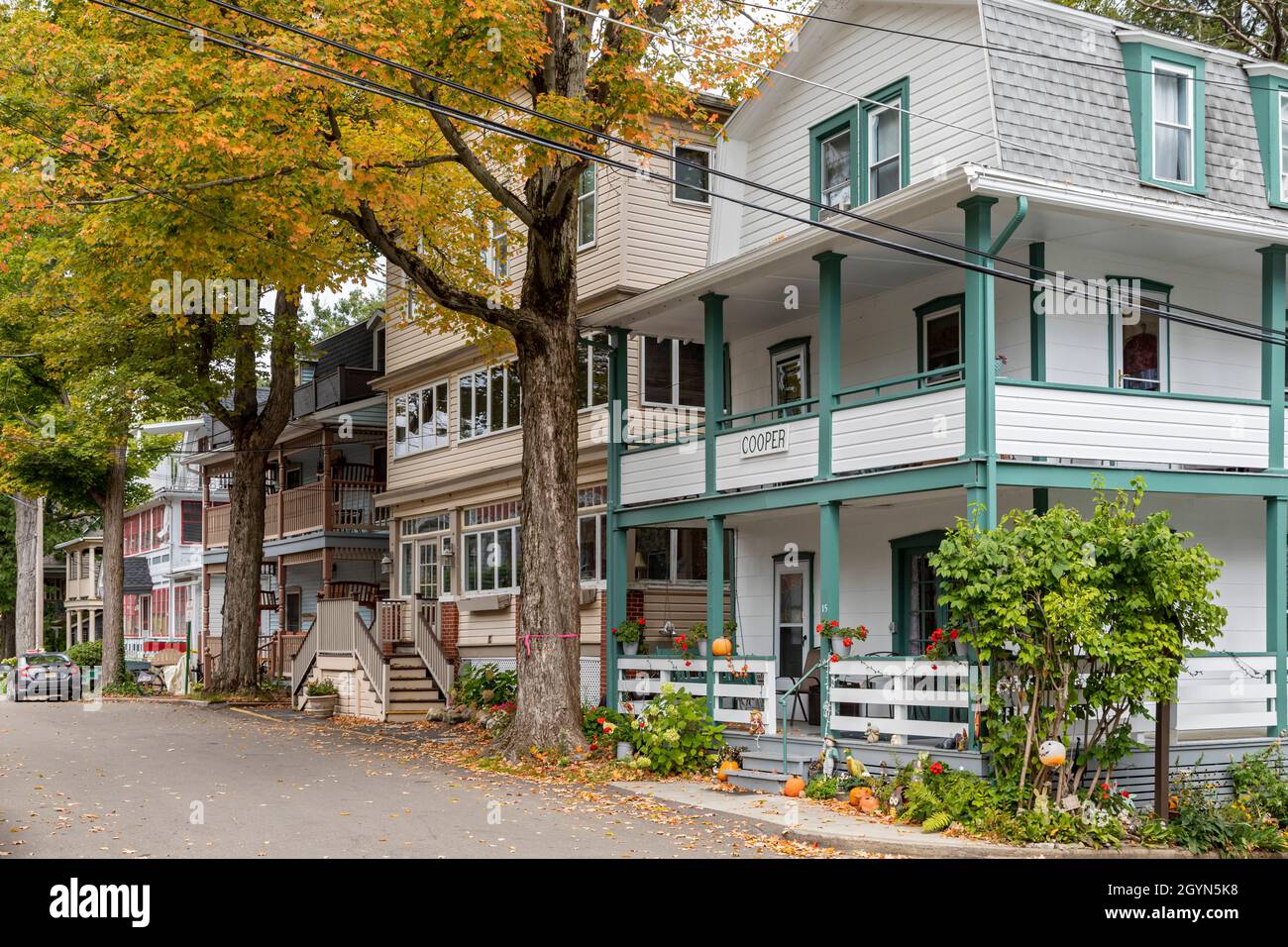 Chautauqua, New York - l'établissement Chautauqua. Banque D'Images