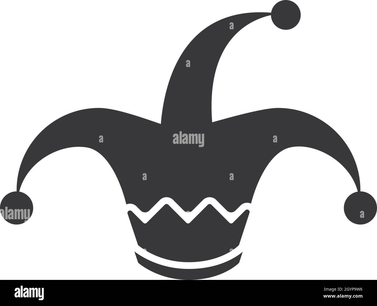 Modèle de logo Clown Hat, vecteur d'illustration Illustration de Vecteur