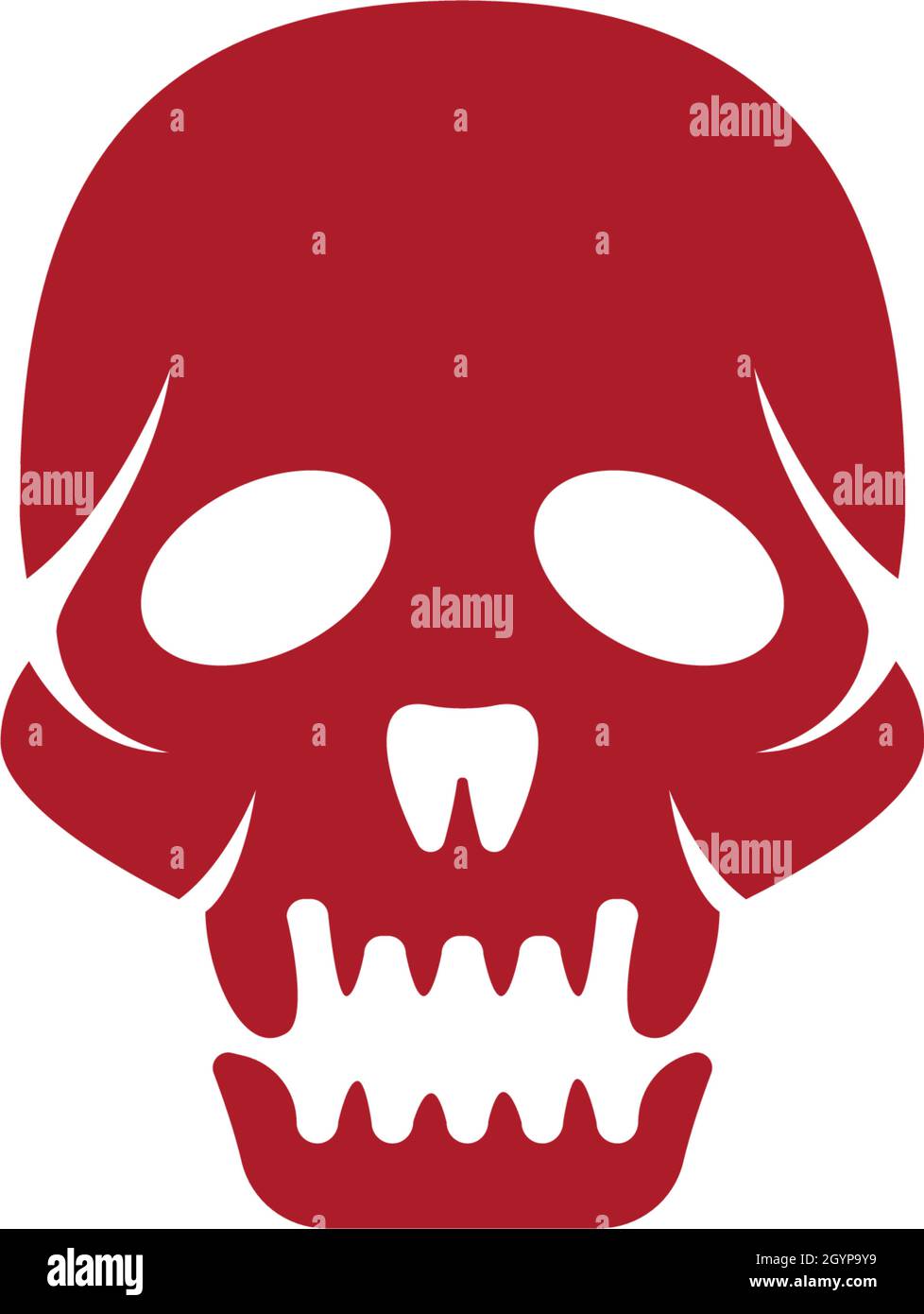 Logo crâne vector illustration Illustration de Vecteur