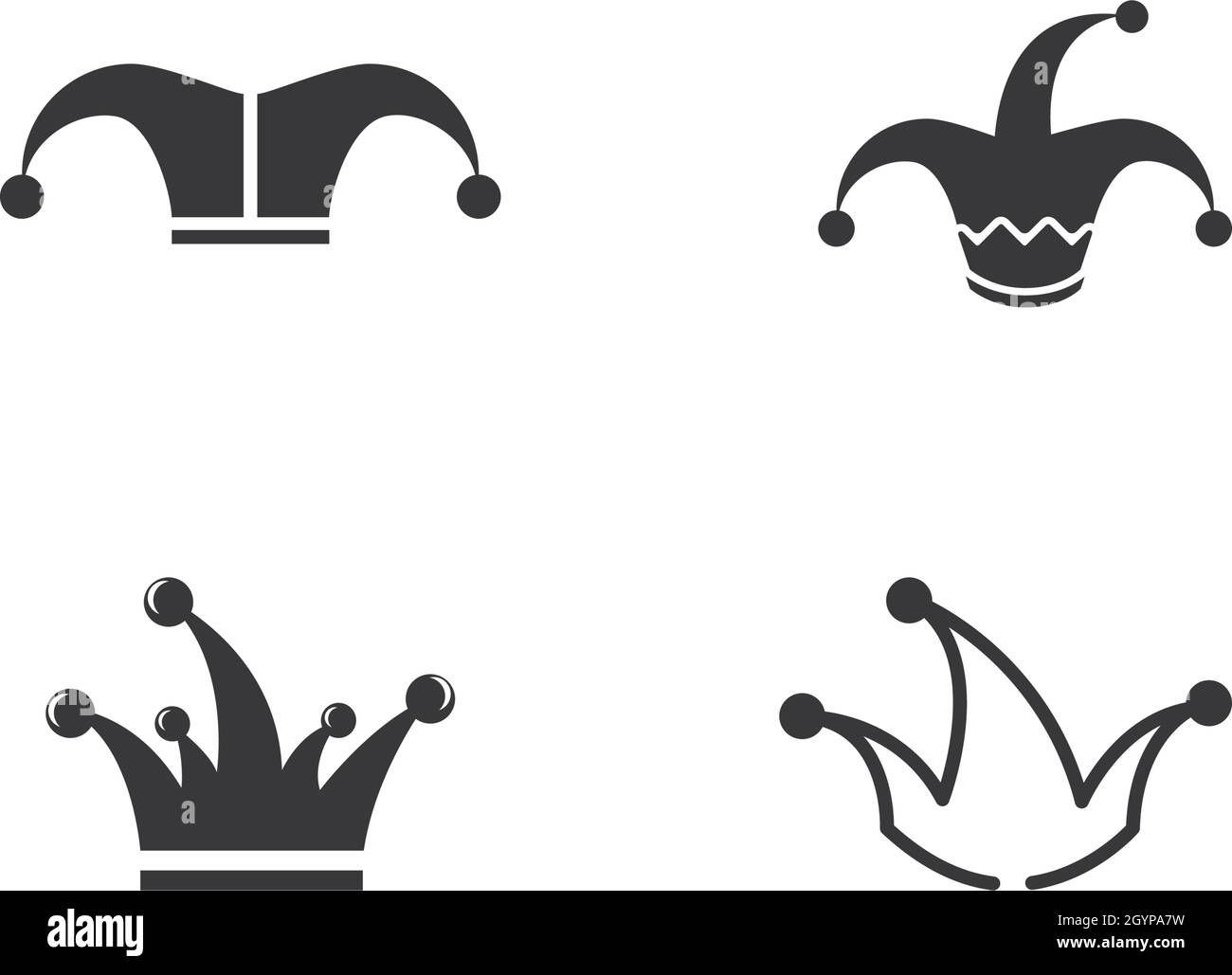 Modèle de logo Clown Hat, vecteur d'illustration Illustration de Vecteur