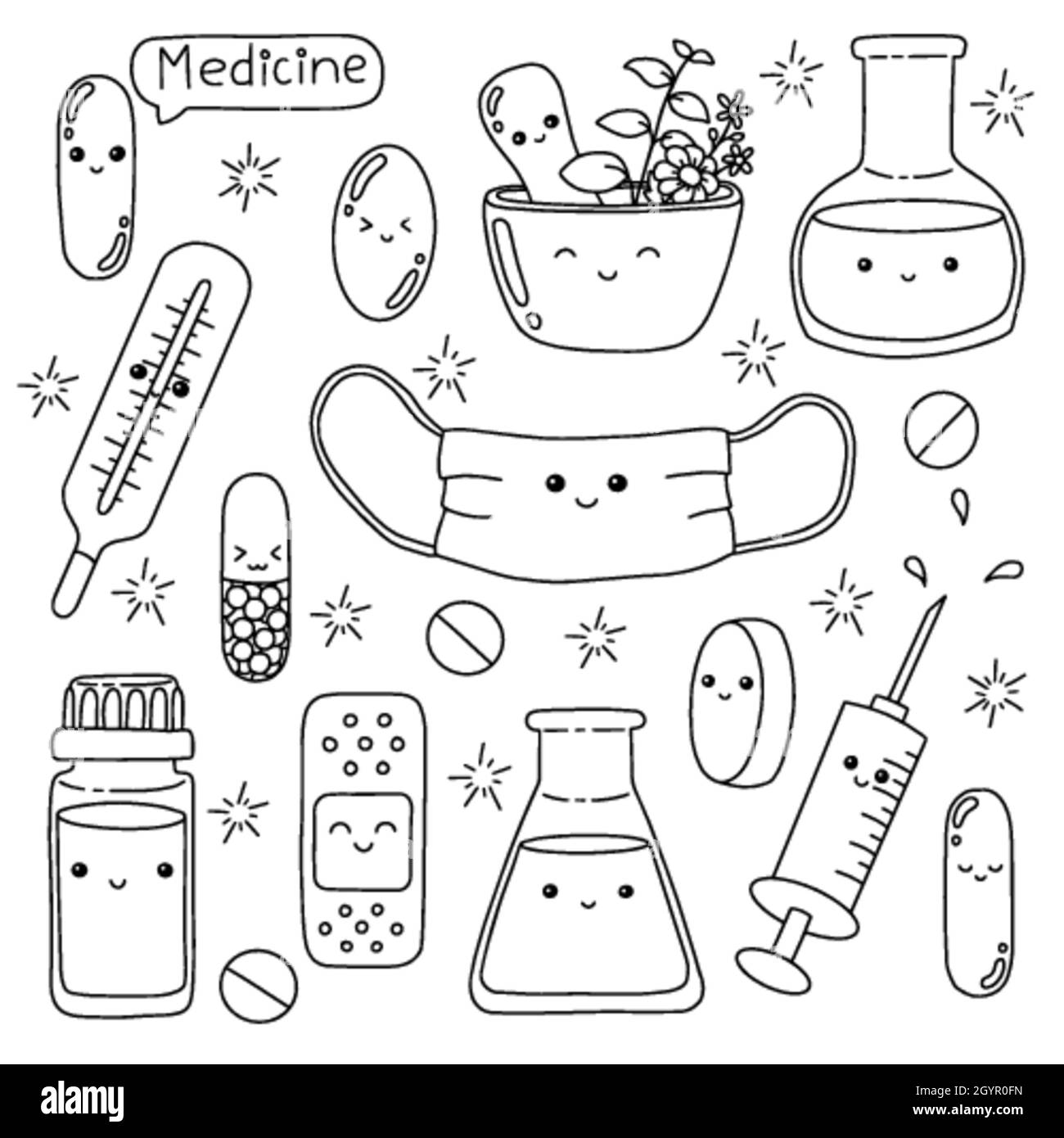 Theme De La Medecine Page De Livre De Coloriage Pour Les Enfants Personnage De Style Dessin Anime Illustration Vectorielle Isolee Sur Fond Blanc Image Vectorielle Stock Alamy Theme De La Medecine Page De Livre De Coloriage Pour Les Enfants Personnage De Style Dessin Anime Illustration Vectorielle Isolee Sur Fond Blanc Image Vectorielle Stock Alamy
