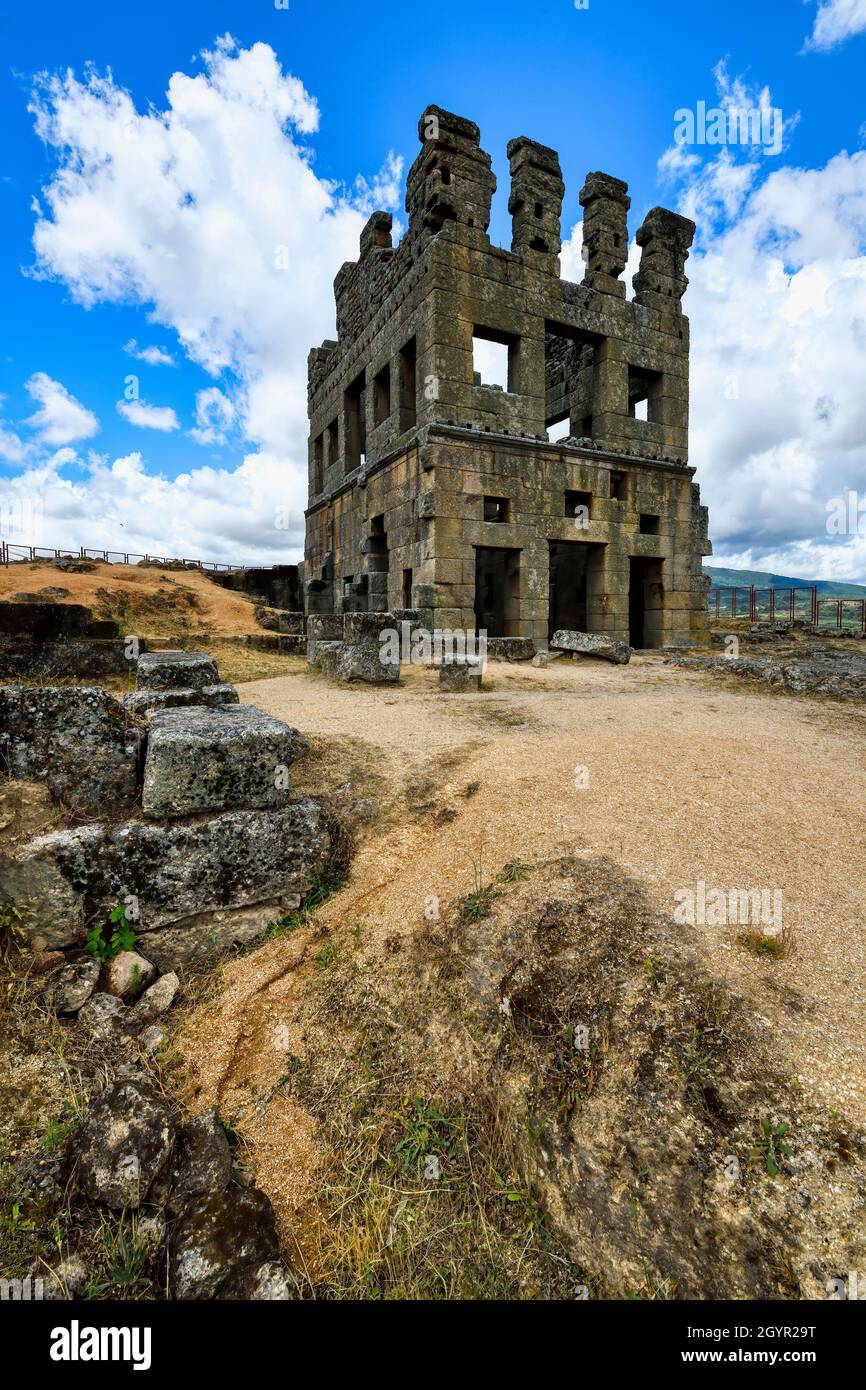 CENTUM Cellas, villa romaine, 1er siècle après J.-C., village du Mont de Santo Antao, Belmonte, quartier de Castelo Branco, Beira, Portugal Banque D'Images
