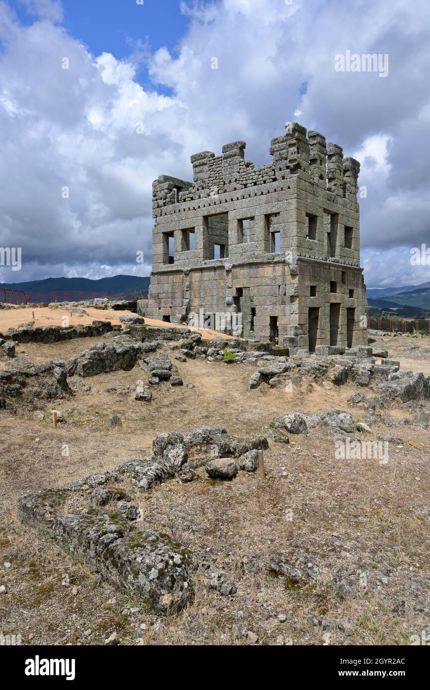 CENTUM Cellas, villa romaine, 1er siècle après J.-C., village du Mont de Santo Antao, Belmonte, quartier de Castelo Branco, Beira, Portugal Banque D'Images