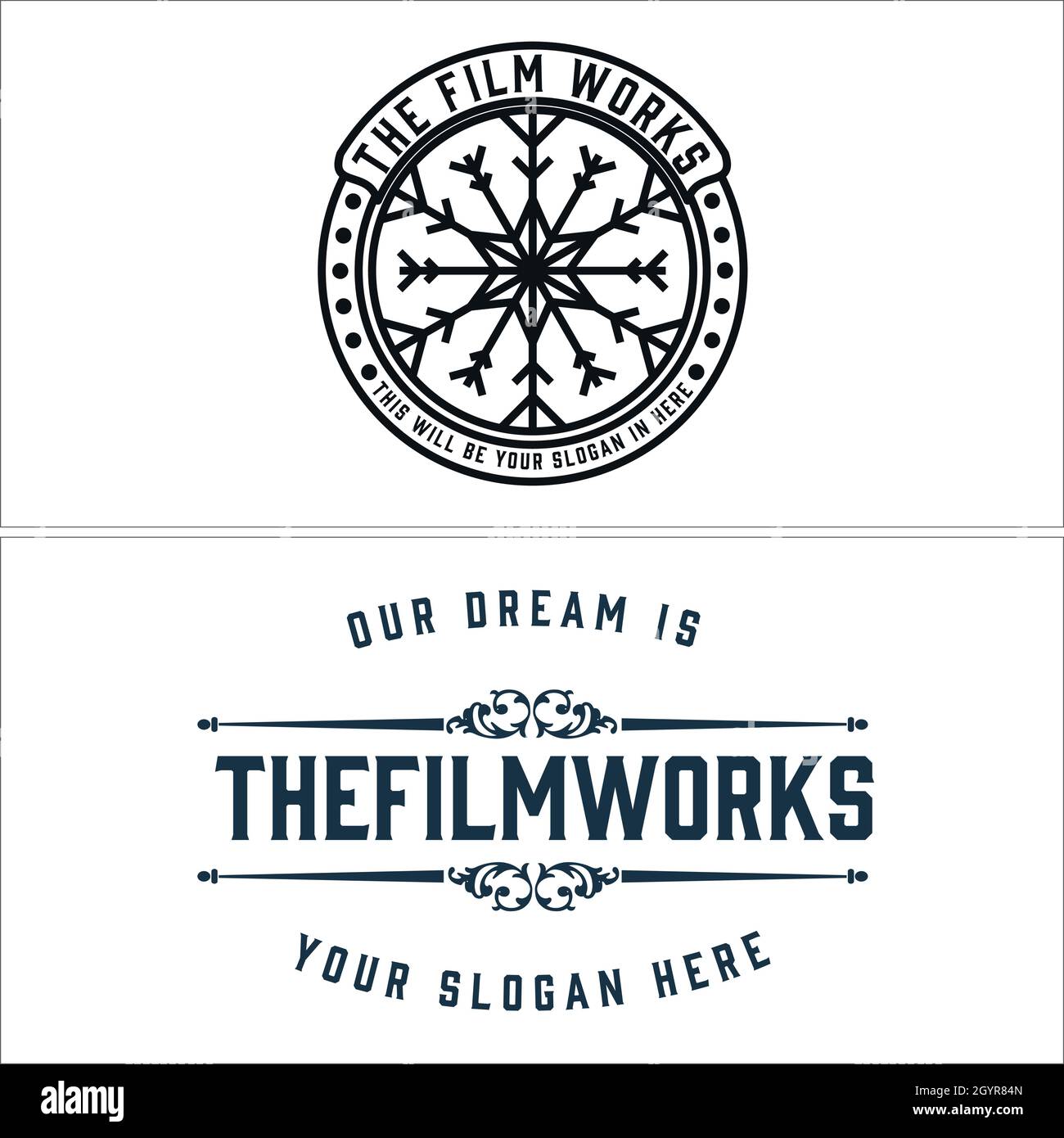 Logo d'entreprise Filmworks Illustration de Vecteur