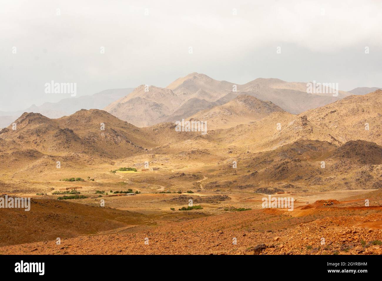Paysage du désert du Sahara photographié au Maroc Banque D'Images