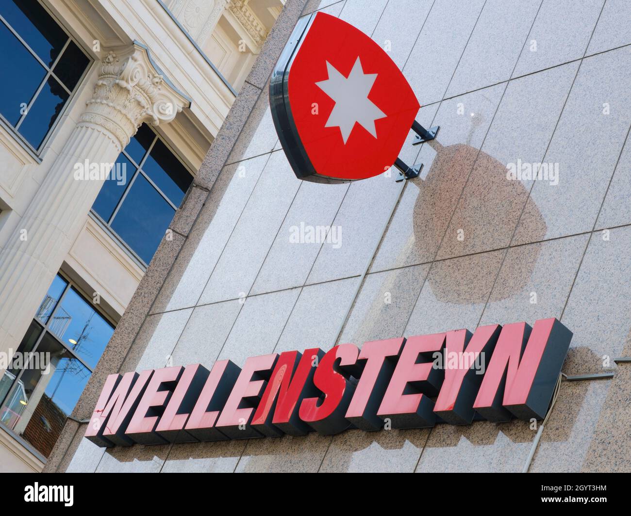 Signe et logo WELLENSTEYN, Draper S, Rhénanie-du-Nord-Westphalie,  Allemagne, Europe Photo Stock - Alamy