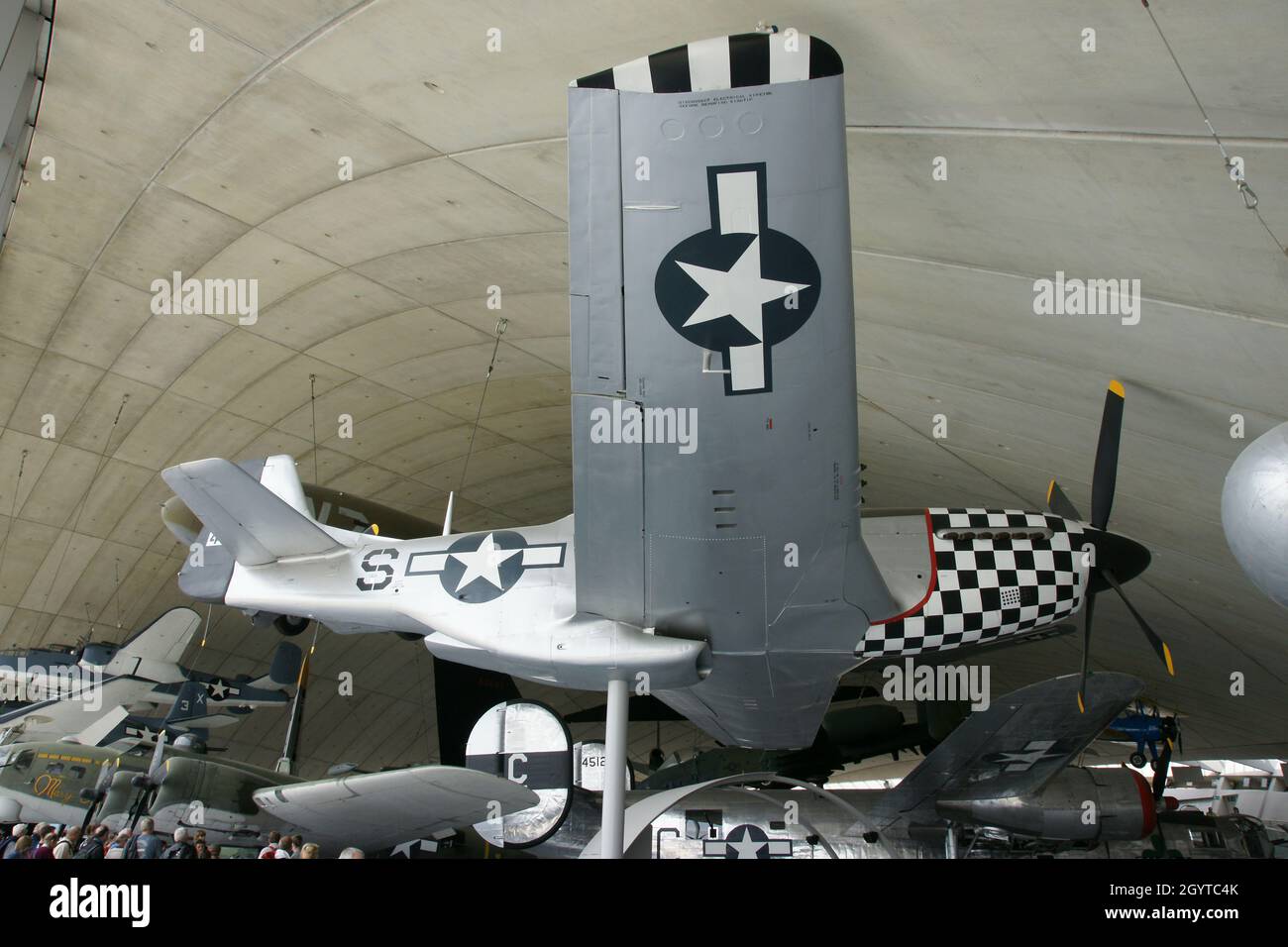 P-51 Mustang 78e groupe de chasseurs USAAF Duxford, avion de chasse WW2 Banque D'Images