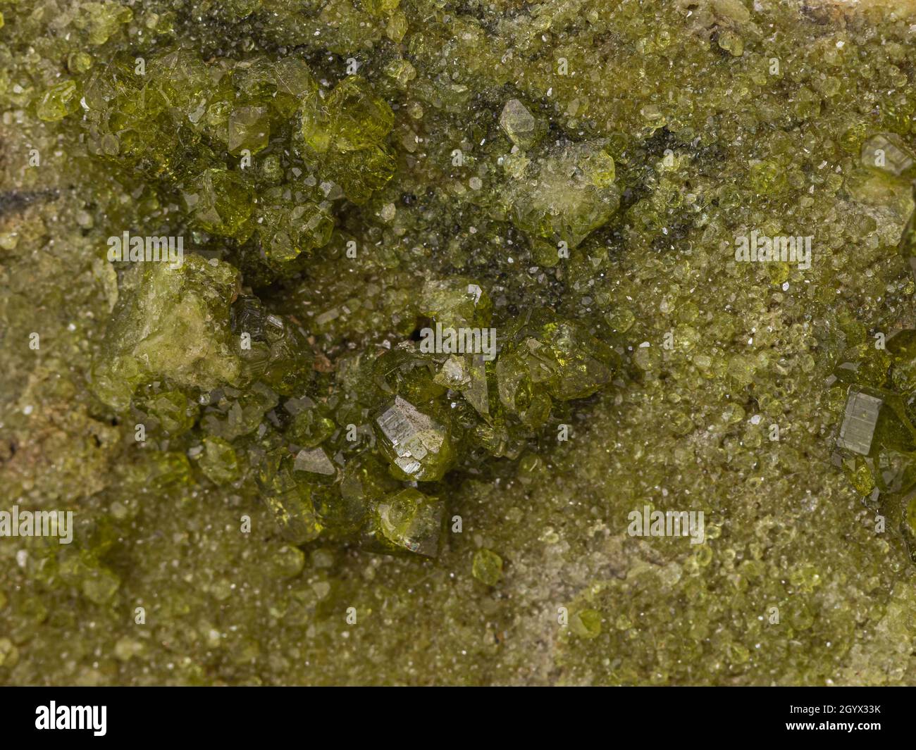 gros plan d'un spécimen de minéral à collectionner Banque D'Images