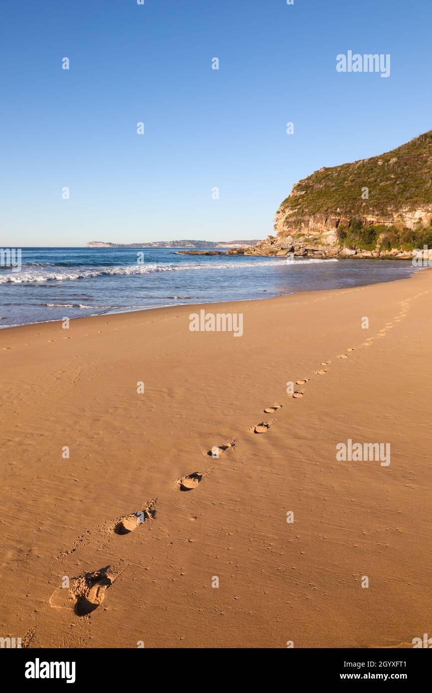 Putty Beach est situé à Kilcare, sur la côte centrale de Nouvelle-Galles du Sud en Australie Banque D'Images
