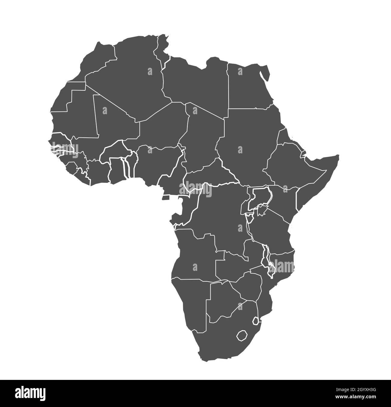Carte de l'Afrique art illustration vectorielle Illustration de Vecteur
