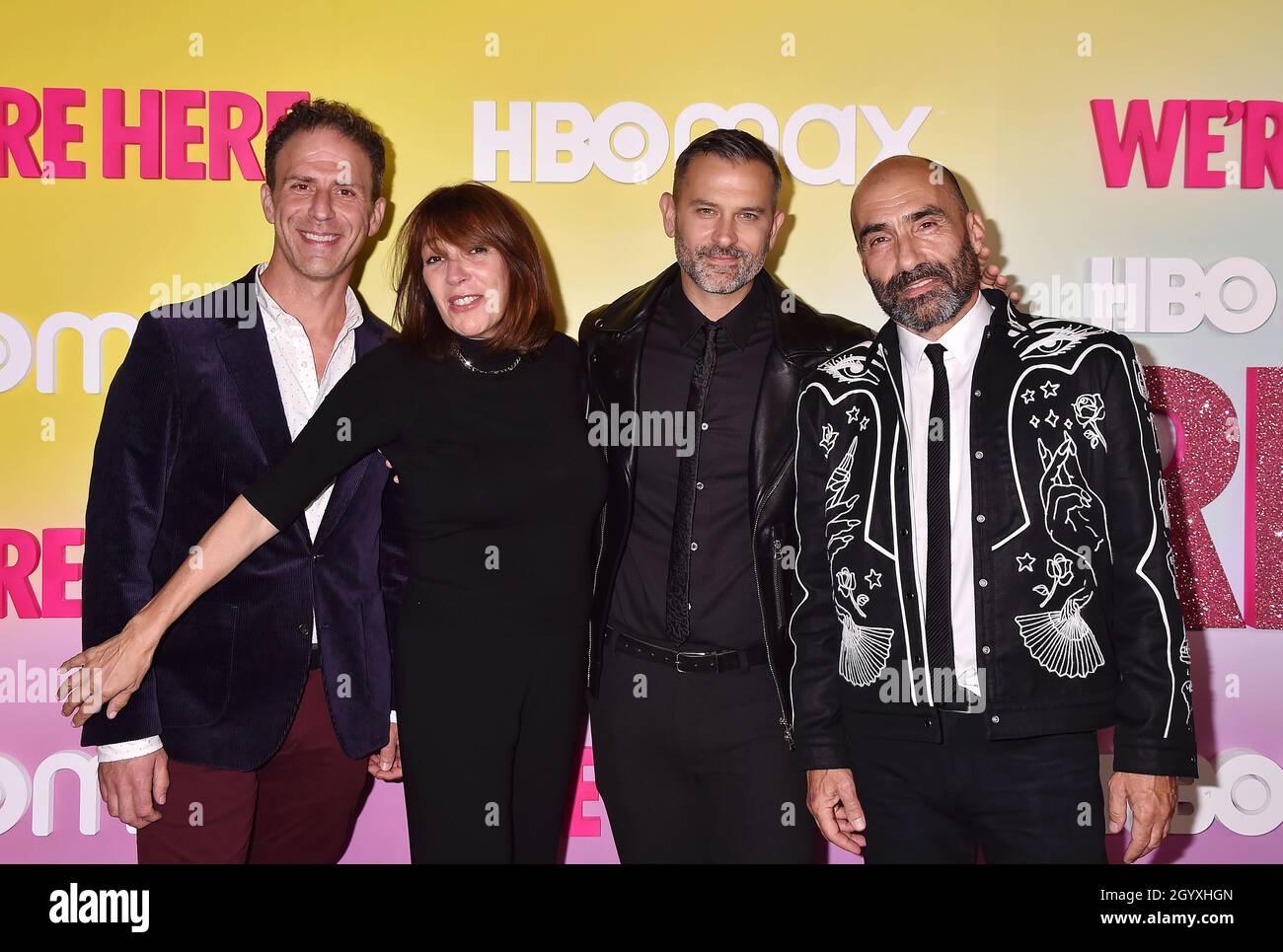 CULVER CITY, CA - OCTOBRE 08 : (G-D) Peter LoGreco, Nina Rosenstein,  Johnnie Ingram et Steve Warren assistent à la première de la saison 2 d'HBO  à Los Angeles Photo Stock - Alamy