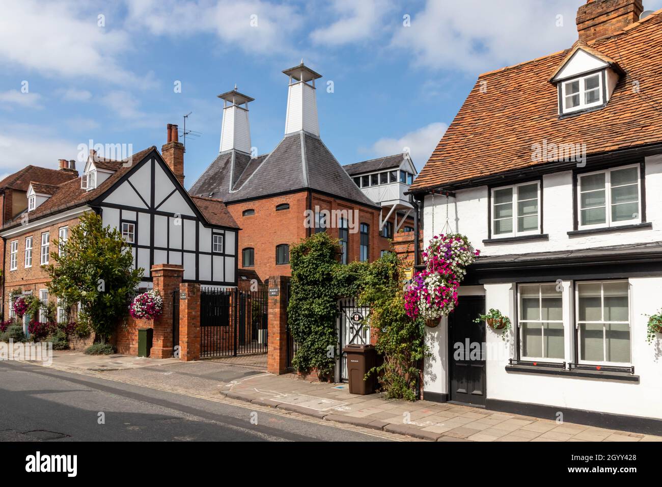 Le Malthouse original pour la brasserie Brakspears à Henley-on-Thames, Oxfordshire Banque D'Images