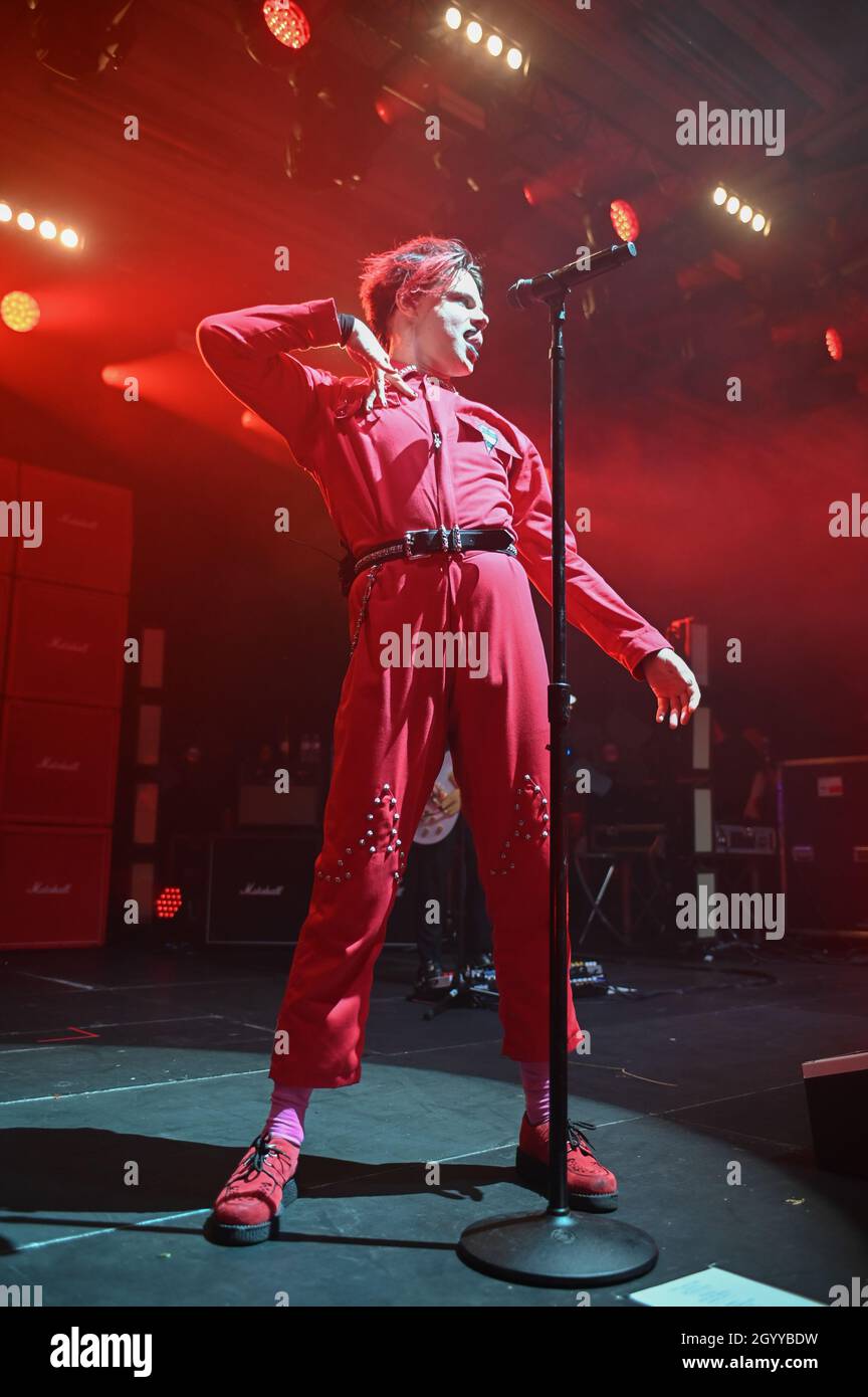 9 octobre 2021, Doncaster, Yorkshire du Sud, U.K : Yungblud, Life on Mars Tour, Doncaster Dome, Royaume-Uni, 09.10.2021 (Credit image: © Robin Burns/ZUMA Press Wire) Banque D'Images