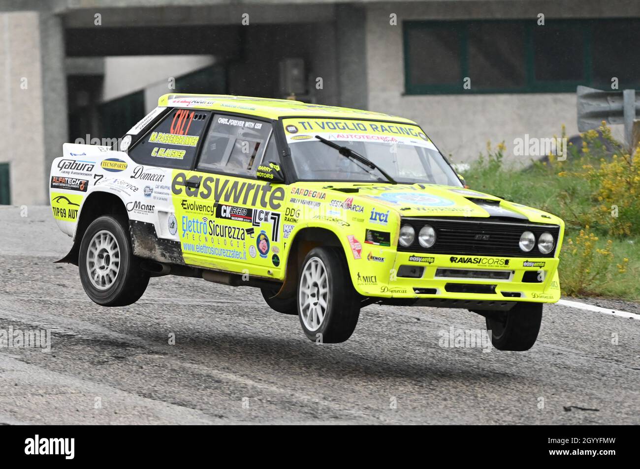 Circuit urbain de Saint-Marin, Saint-Marin, République de Saint-Marin, 08 octobre 2021, DIANA PAOLO (ITA) PASSENBRUNNER MARTIN (AUT) - FIAT 131 RANCING durin Banque D'Images