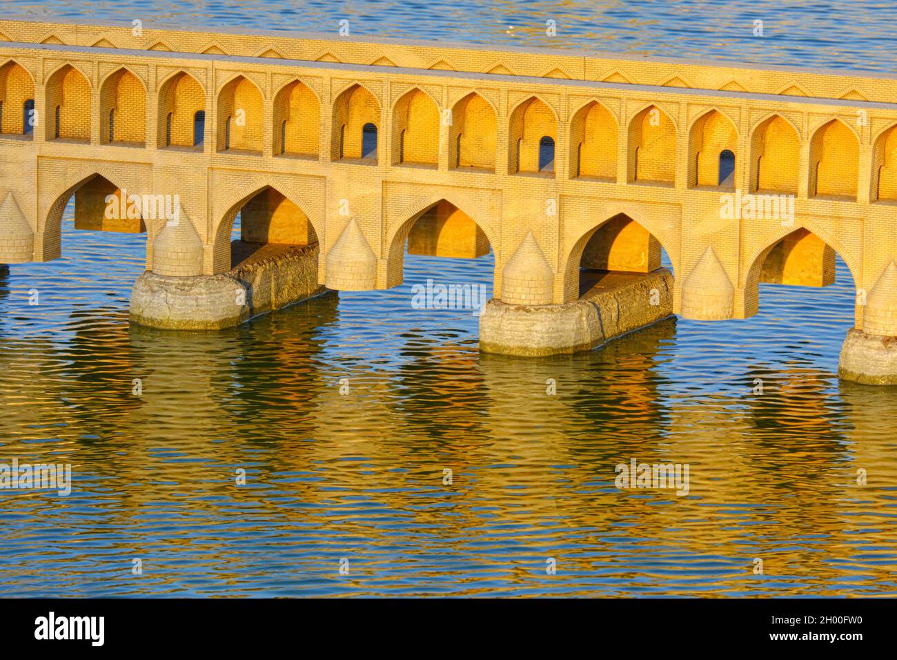 Miniature de si-o-se Pol, Pont Allahverdi Khan, Pont de 33 Arches exposées en Turquie.Le pont original est à Ispahan Iran Banque D'Images