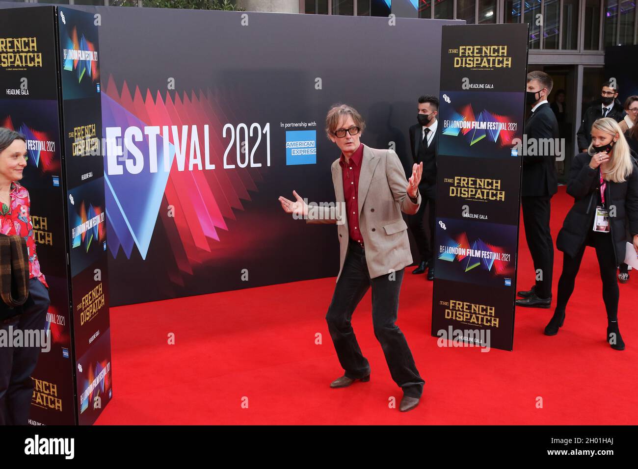 Jarvis Cocker, The French Dispatch, 65e BFI London film Festival, Royal Festival Hall - Southbank Center, Londres, Royaume-Uni, 10 octobre 2021, photo de Risa Banque D'Images